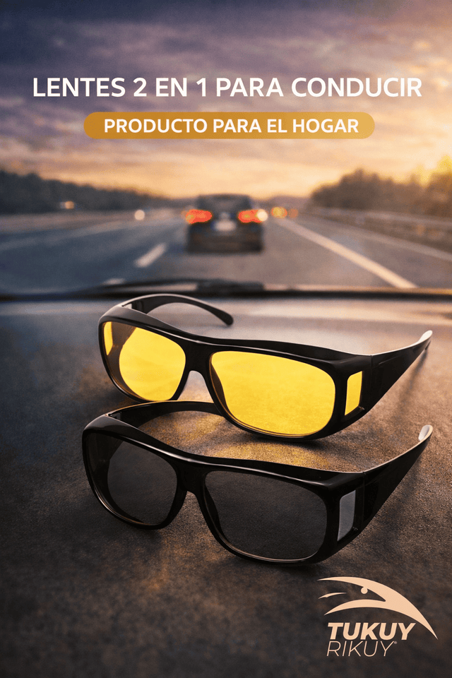 Lentes 2 En 1 Para Conducir Vision Dia