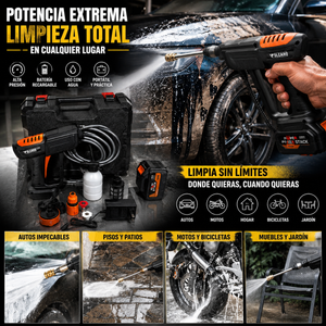 HIDROLAVADORA PORTÁTIL VOLCANO DE 998V - 8 SALIDAS DE CHORRO