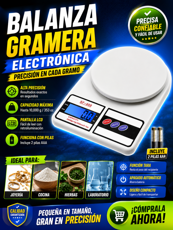 BALANZA GRAMERA ELECTRÓNICA