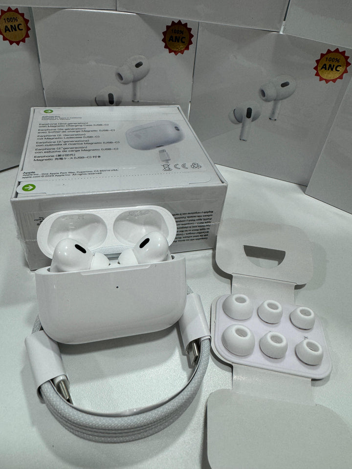 Airpods 2da. Generación con ANC – logo y cintillo de seguridad